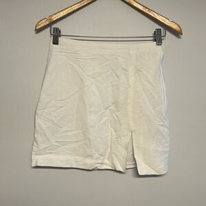 White Skirt with Slit